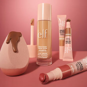 e.l.f. Halo Glow Angled Silicone Face Sponge - Volare Makeup