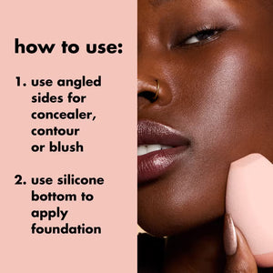 e.l.f. Halo Glow Angled Silicone Face Sponge - Volare Makeup
