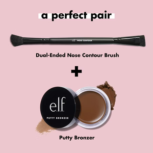 e.l.f. Dual-Ended Nose Contour Brush - Volare Makeup