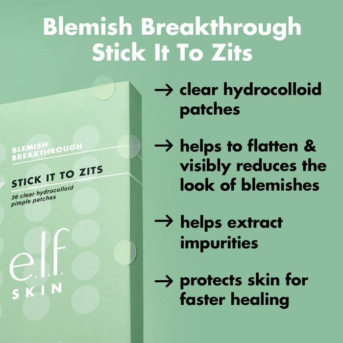 e.l.f. Blemish Breakthrough Stick It to Zits Pimple Patches - Volare Makeup