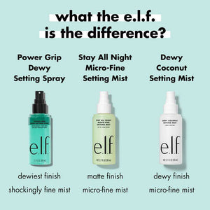e.l.f. Power Grip Dewy Setting Spray - Volare Makeup