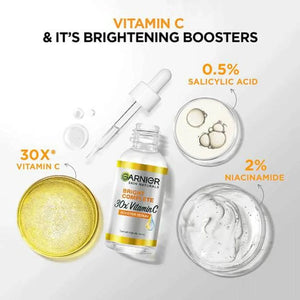 Garnier Skin Active Fast Bright - Vitamin C - Booster Serum - Volare Makeup
