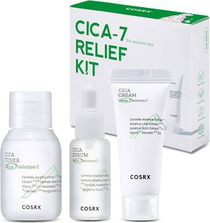COSRX CICA-7 RELIEF KIT- 3 step - Volare Makeup