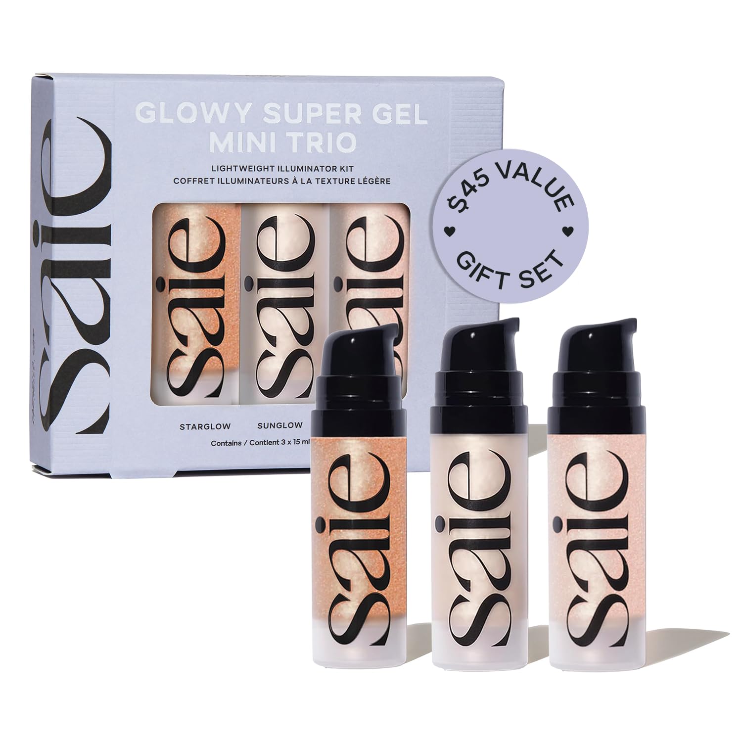Saie Mini Glowy Super Gel Trio Gift Set