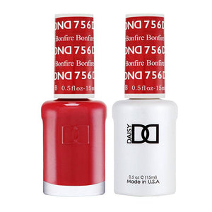 Daisy DND GEL POLISH DUO gel & lacquer Bonfire #756 - Volare Makeup