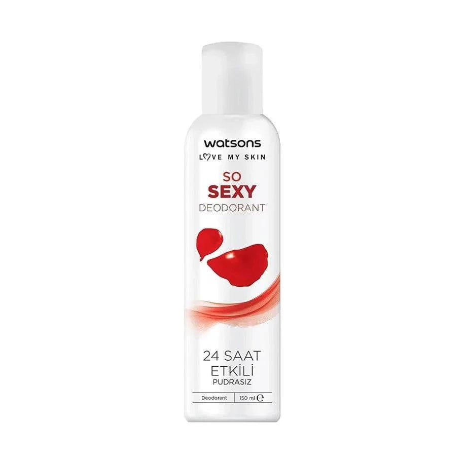 Watsons So Sexy Deodorant 24 Hour Effective Spray - Volare Makeup