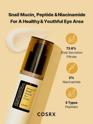 COSRX Advanced Snail Peptide Eye Cream - Volare Makeup