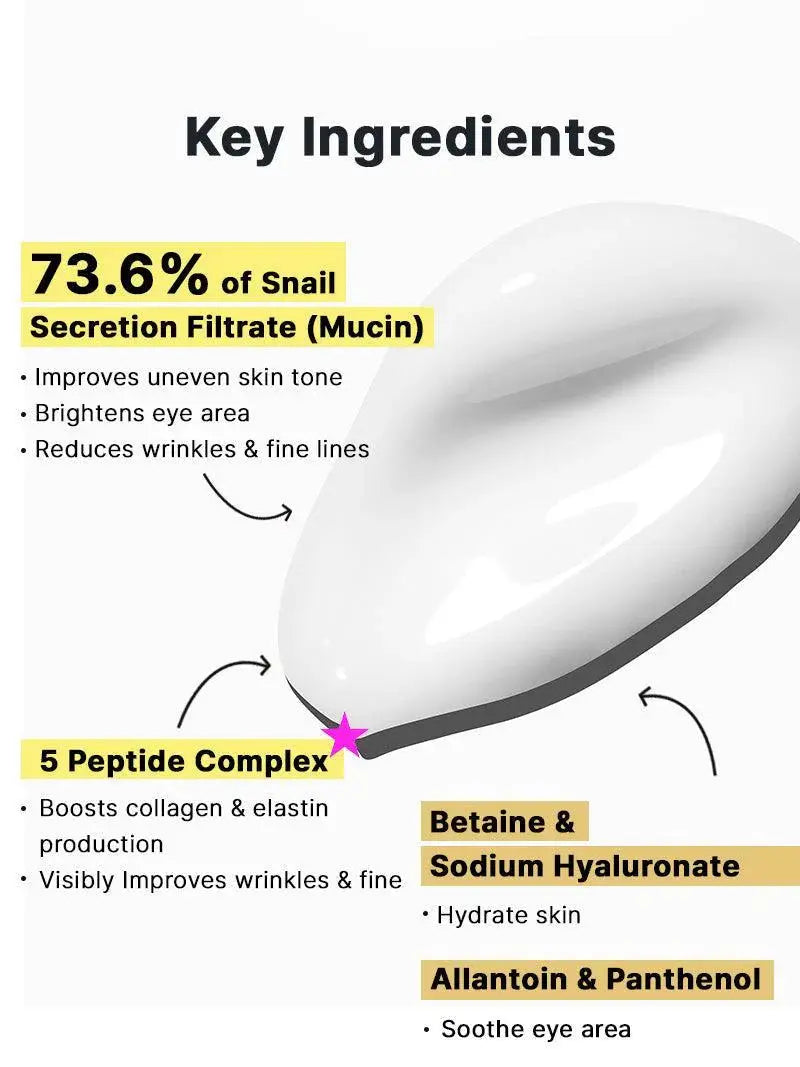 COSRX Advanced Snail Peptide Eye Cream - Volare Makeup