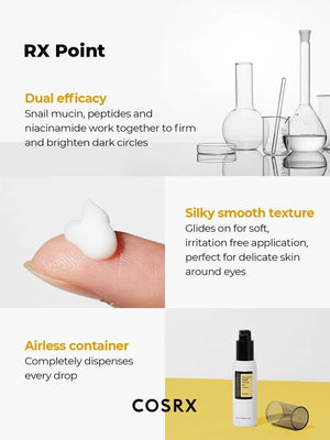 COSRX Advanced Snail Peptide Eye Cream - Volare Makeup