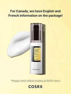 COSRX Advanced Snail Peptide Eye Cream - Volare Makeup