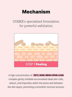 COSRX The AHA BHA PHA LHA 35 Peel - Volare Makeup