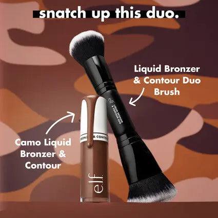 e.l.f. Liquid Bronzer & Contour Duo Brush - Volare Makeup