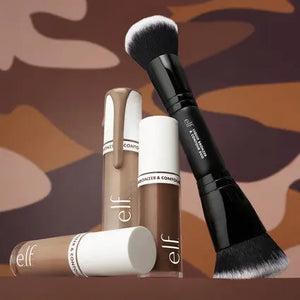 e.l.f. Liquid Bronzer & Contour Duo Brush - Volare Makeup