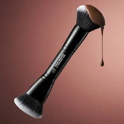 e.l.f. Liquid Bronzer & Contour Duo Brush - Volare Makeup