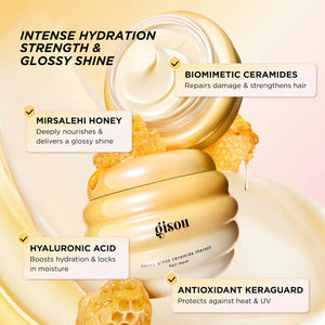 Gisou Honey Gloss Ceramide Therapy Hydrating Hair Mask - Volare Makeup