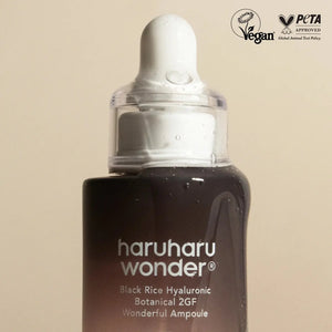 haruharu wonder BLACK RICE hyaluronic botanical 2GF wonderful ampoule 30ml - Volare Makeup