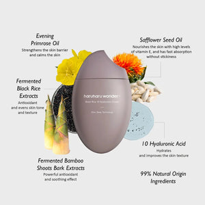 haruharu wonder BLACK RICE 10 hyaluronic cream 50ml - Volare Makeup