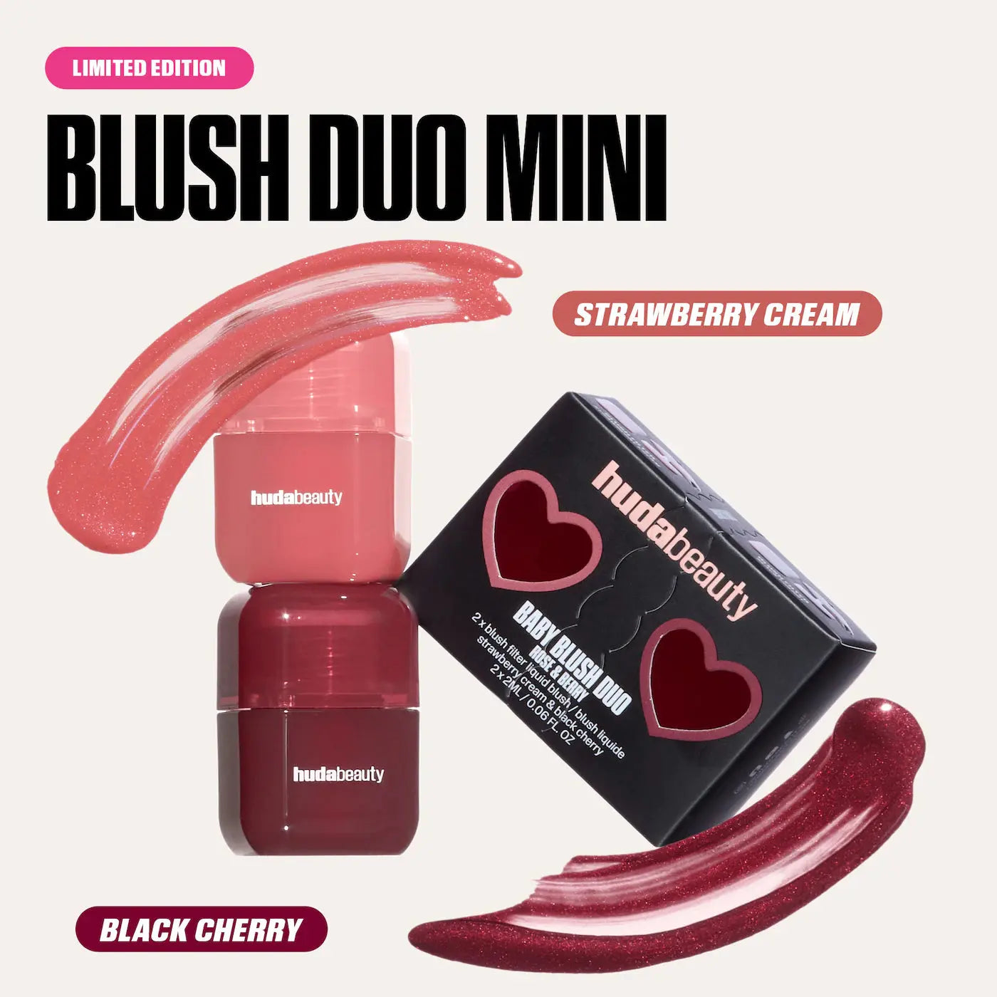 HUDA BEAUTY Mini Baby Blush Duo Set - Volare Makeup