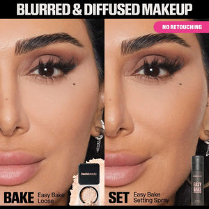 HUDA BEAUTY Easy Bake Blurring Setting Spray with 16-Hour Wear - Volare Makeup