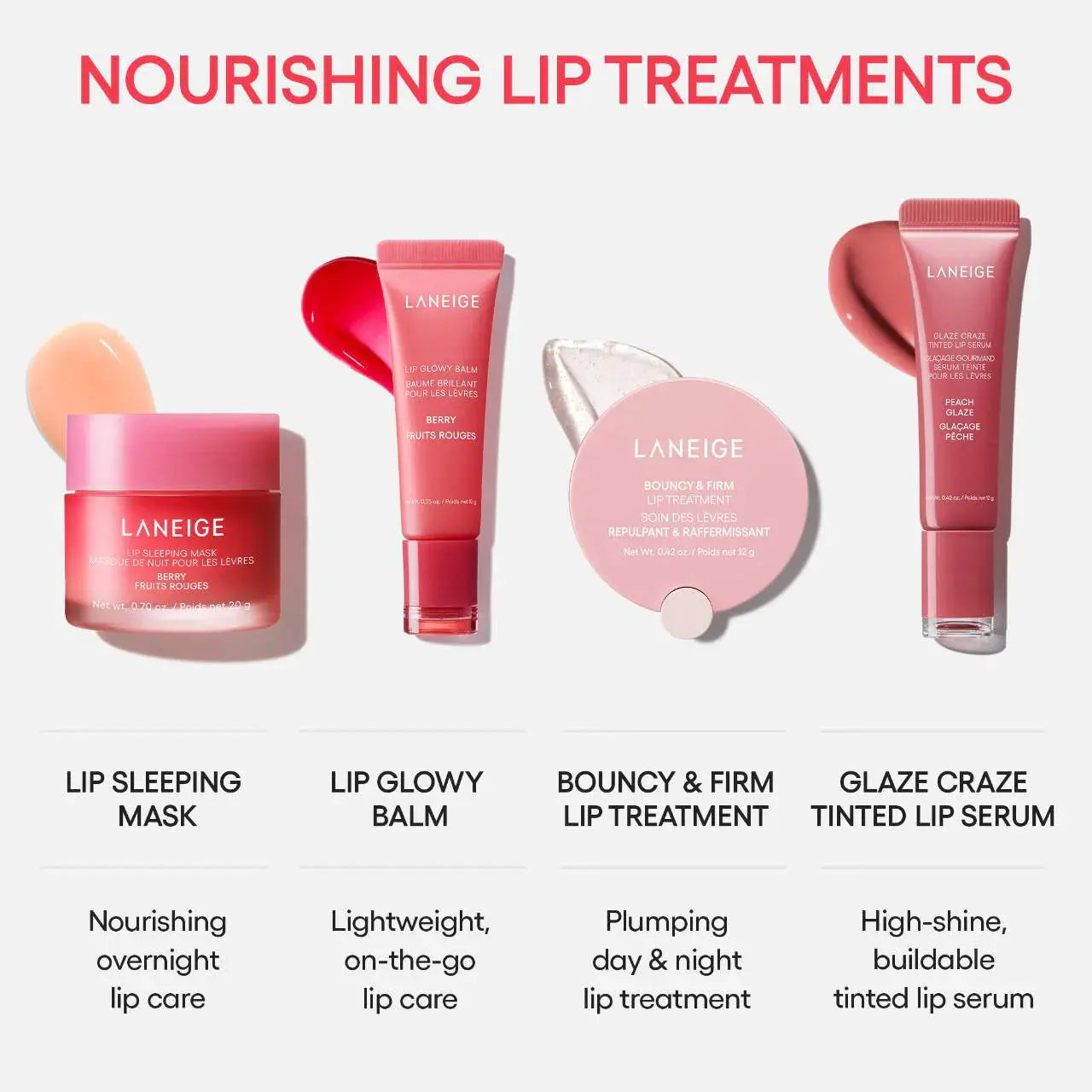 LANEIGE Glaze Craze Tinted Polypeptide Lip Serum - Volare Makeup