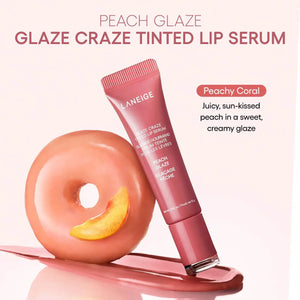 LANEIGE Glaze Craze Tinted Polypeptide Lip Serum - Volare Makeup