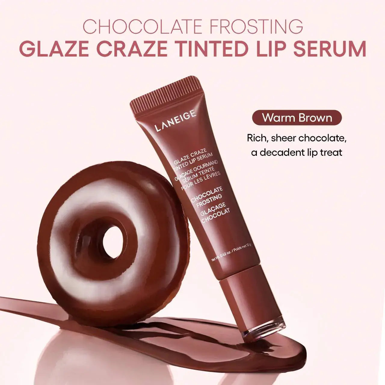 LANEIGE Glaze Craze Tinted Polypeptide Lip Serum - Volare Makeup