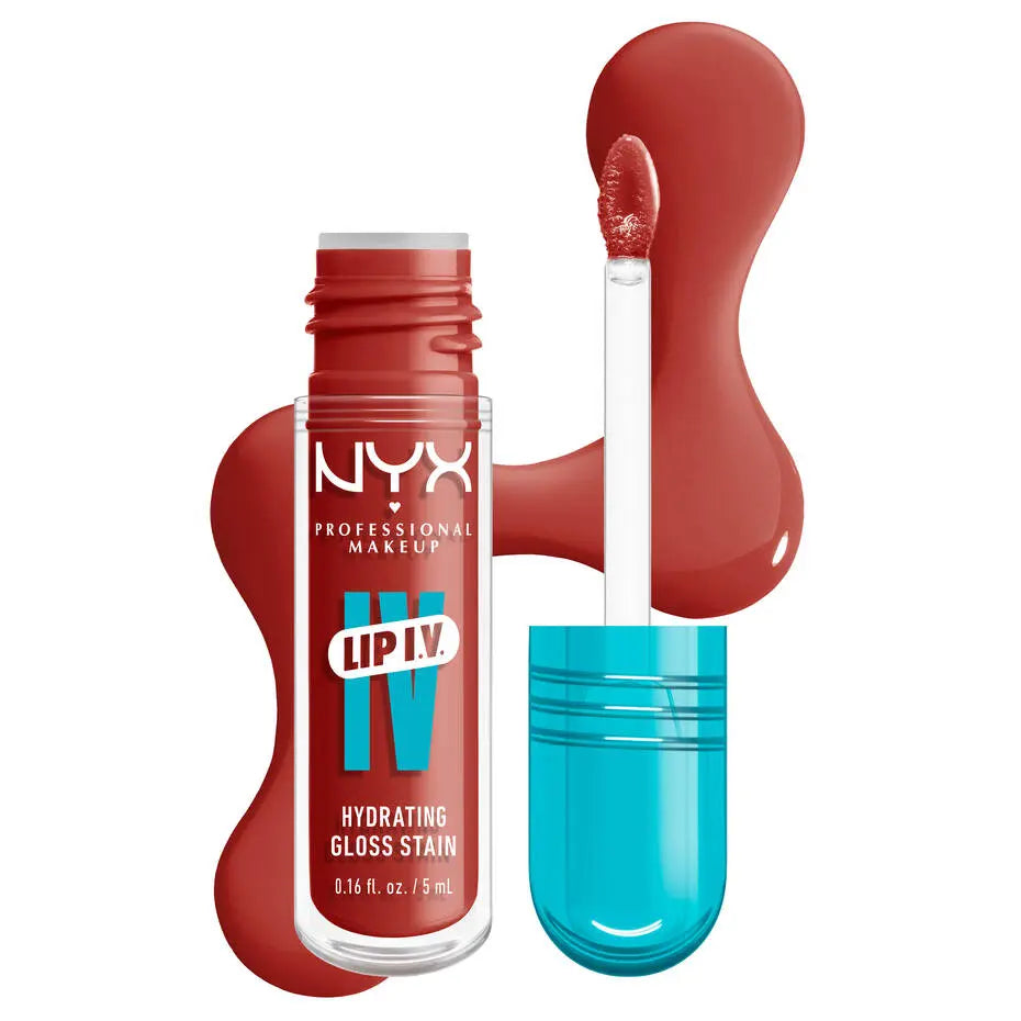 NYX Professional Makeup Lip I.V. Hydrating Lip Gloss Stain - Volare Makeup