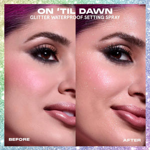 ONE/SIZE by Patrick Starrr On 'Til Dawn Mattifying Glitter finish Waterproof Setting Spray - Volare Makeup