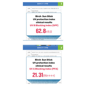 Round Lab Birch Moisturizing Sun Stick SPF 50+ PA++++ - Volare Makeup