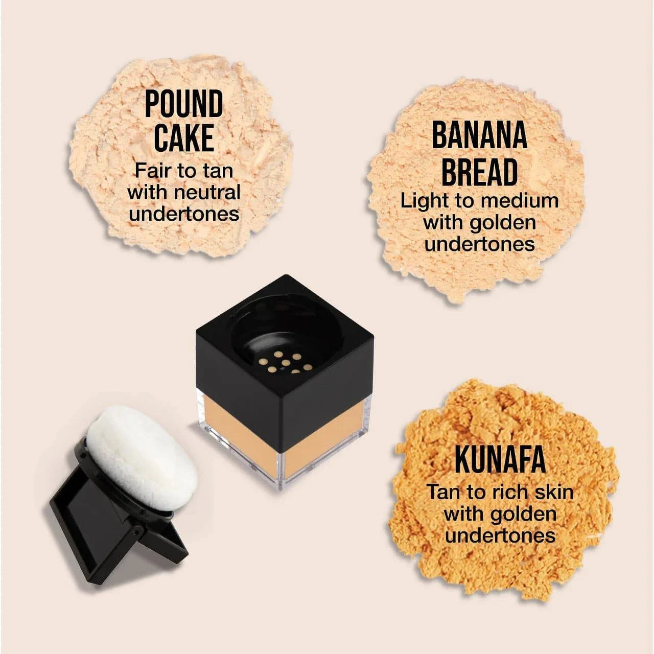 Huda Beauty Easy Bake Loose Baking & Setting Powder Mini size - Volare Makeup