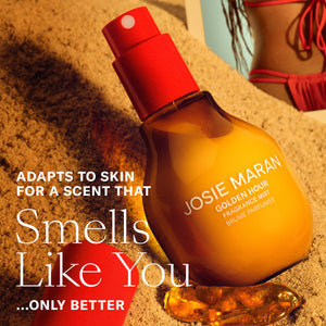 Josie Maran Golden Hour - Body + Hair Fragrance Mist with 100% Natural Scents - Volare Makeup