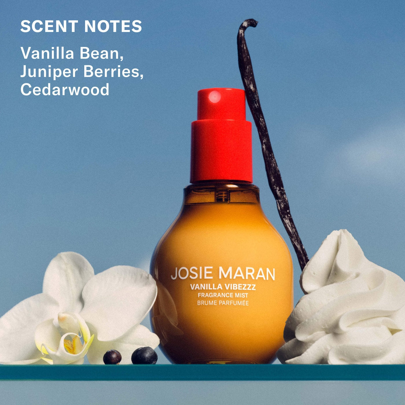 Josie Maran Vanilla Vibezzz - Body + Hair Fragrance Mist with 100% Natural Scents - Volare Makeup