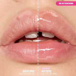 HUDA BEAUTY Faux Filler Ultra-Hydrating Tinted Jelly Lip Oil - Volare Makeup