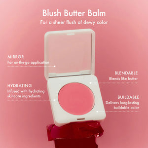 Summer Fridays Blush Butter Balm Hydrating Cream Blush with Peptides - Volare Makeup