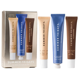 Summer Fridays The Holiday Trio Set Lip Butter Balm in Hot Cocoa & Toasted Marshmallow - Volare Makeup