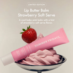 Summer Fridays Sweet Pink Duo with Birthday Cake + Strawberry Soft Serve Lip Butter Balm - Volare Makeup
