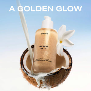 PHLUR Beach Skin Shimmering Body Oil - Volare Makeup