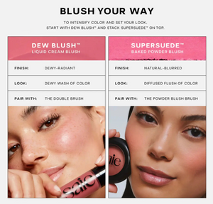 Saie SuperSuede™ Baked Powder Blush - Volare Makeup