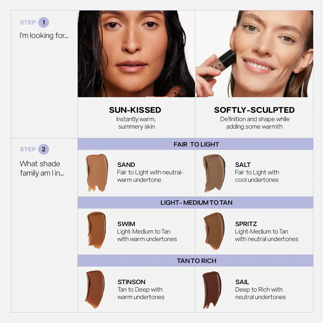 Saie Dew Bronze Soft-Focus Sculpting Liquid Bronzer - Volare Makeup