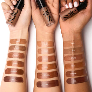 Saie Dew Bronze Soft-Focus Sculpting Liquid Bronzer - Volare Makeup