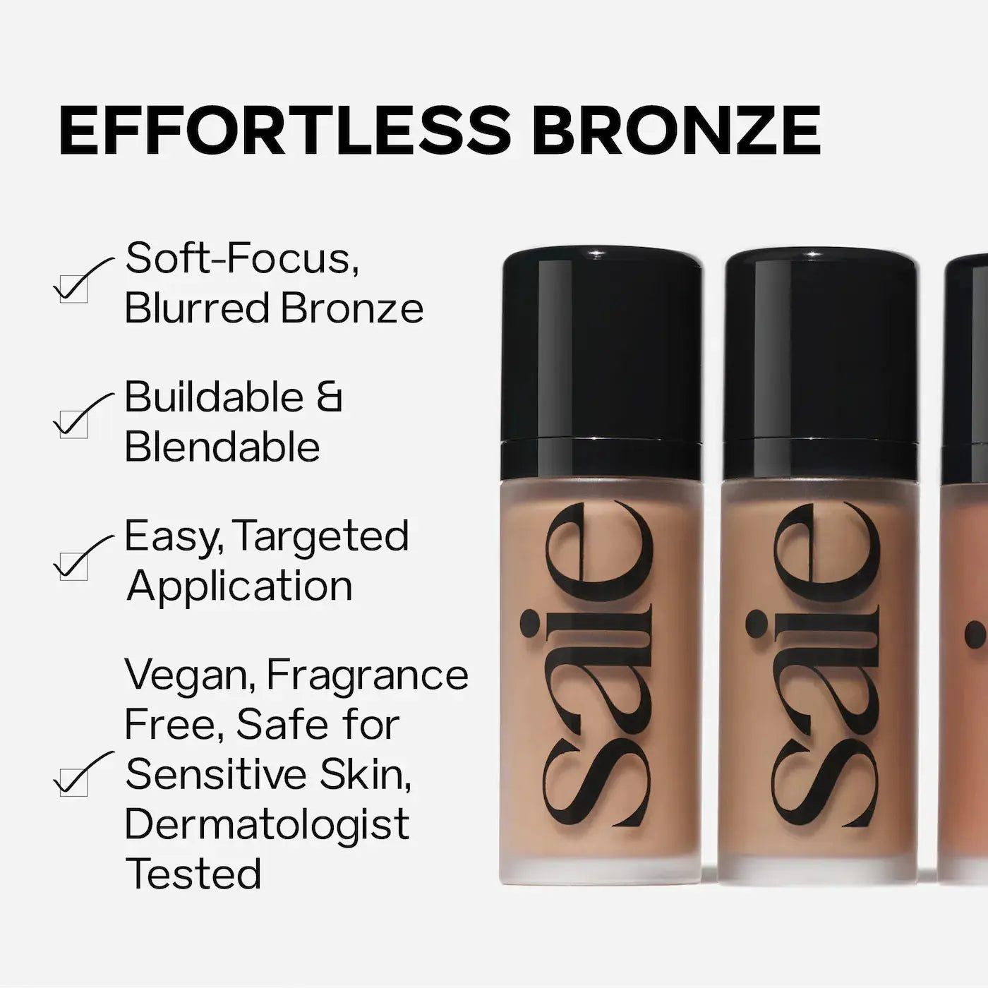 Saie Dew Bronze Soft-Focus Sculpting Liquid Bronzer - Volare Makeup