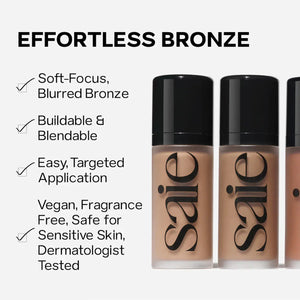 Saie Dew Bronze Soft-Focus Sculpting Liquid Bronzer - Volare Makeup