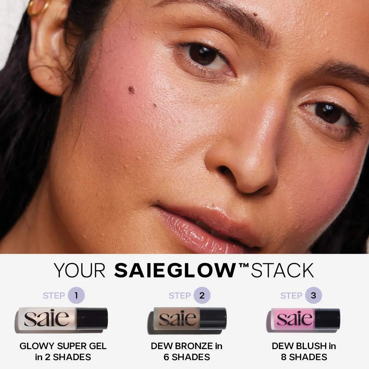 Saie Dew Bronze Soft-Focus Sculpting Liquid Bronzer - Volare Makeup