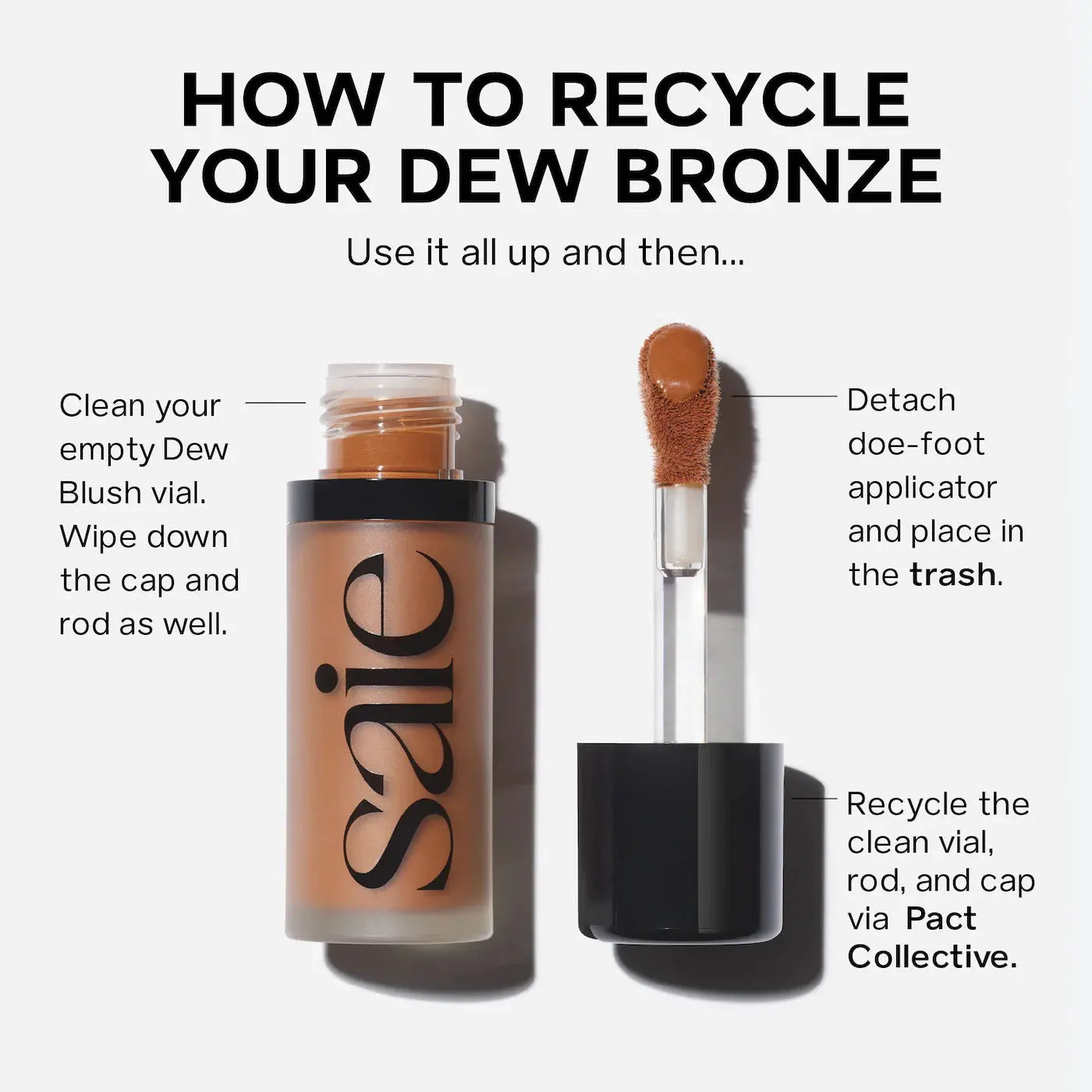 Saie Dew Bronze Soft-Focus Sculpting Liquid Bronzer - Volare Makeup