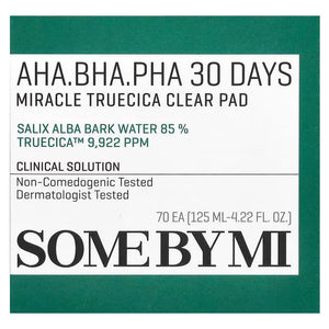 SOME BY MI – Aha Bha Pha 30 Days Miracle Truecica Clear Pad (70 Pads) - Volare Makeup