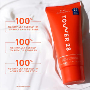 Tower 28 Beauty SOS Daily Skin Barrier Redness Recovery Moisturizer - Volare Makeup