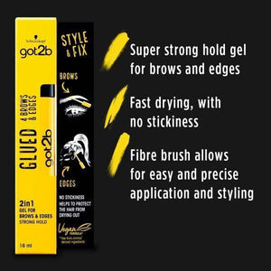 Schwarzkopf Got2B Glued 4 Brows & Edges 2in1 Gel 16ml - Volare Makeup