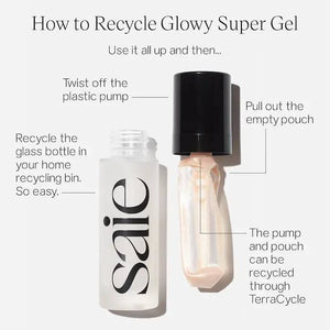 Saie Glowy Super Gel Lightweight Dewy Highlighter - Volare Makeup