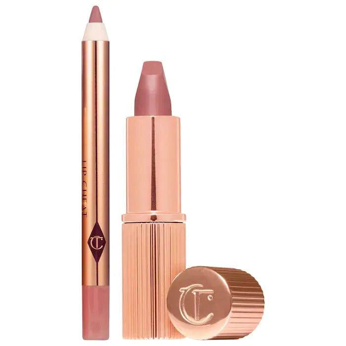 Charlotte Tilbury Mini Pillow Talk Lipstick & Liner Set - Volare Makeup