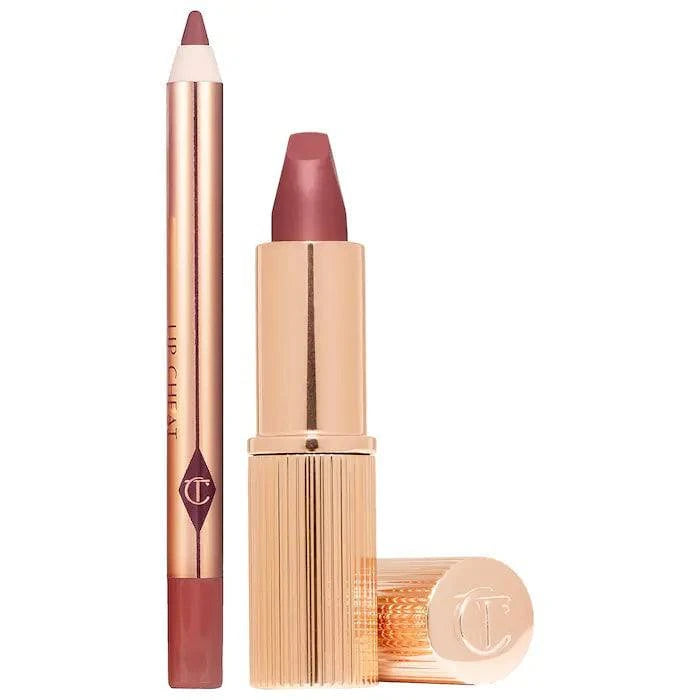 Charlotte Tilbury Mini Pillow Talk Lipstick & Liner Set - Volare Makeup